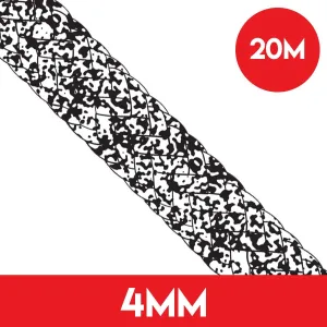 20m of 4mm Dyneema SK78 Evolution Race Rope - White/Black