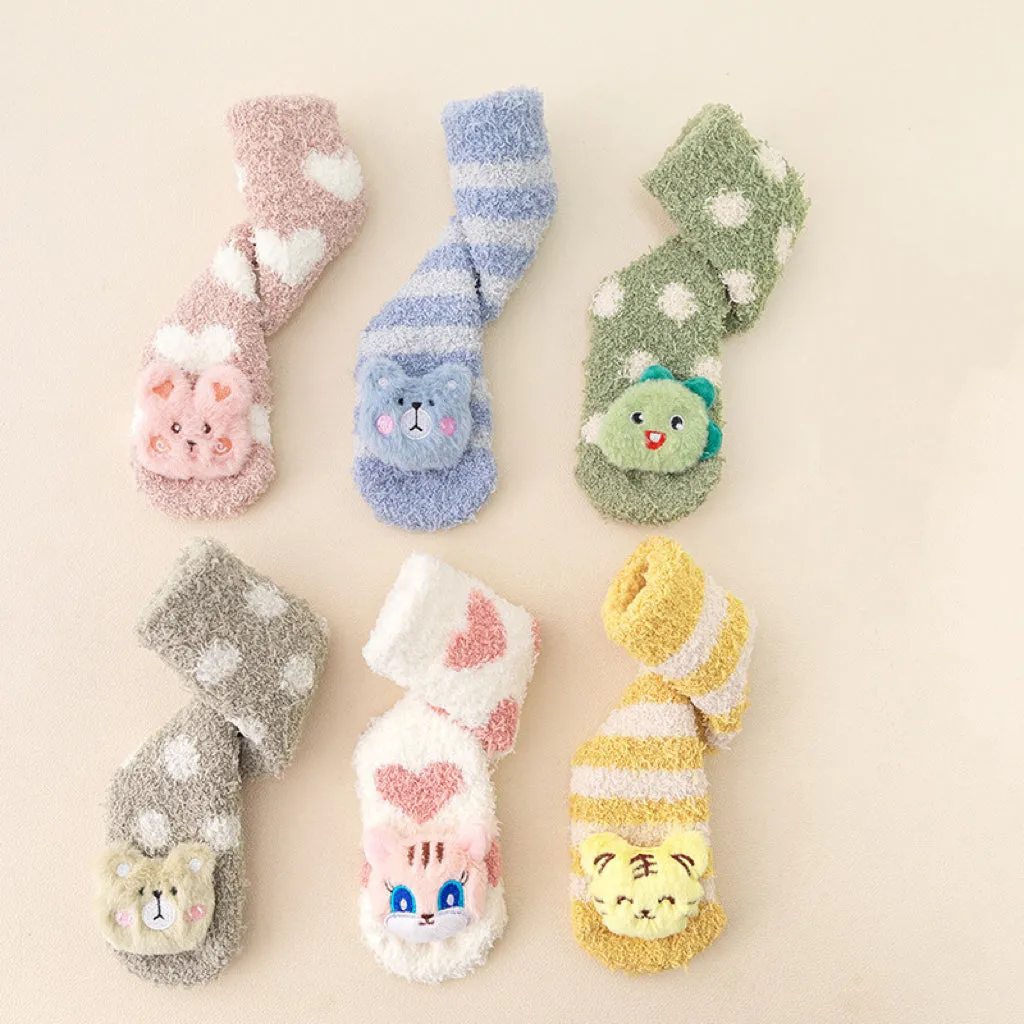 3D Animal Plush Winter Socks