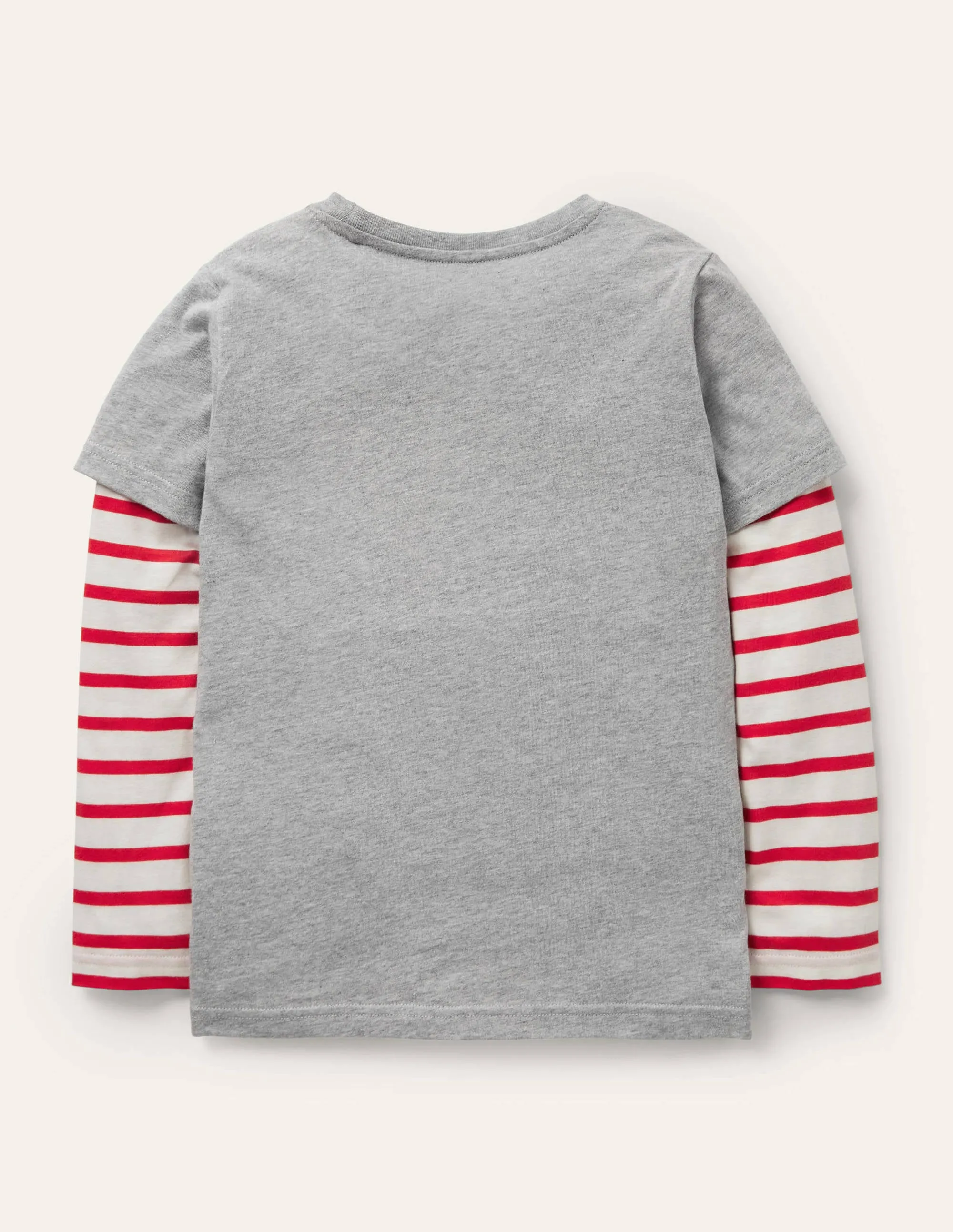Lift-the-flap Fishing T-shirt-Grey Marl Fishing Boat