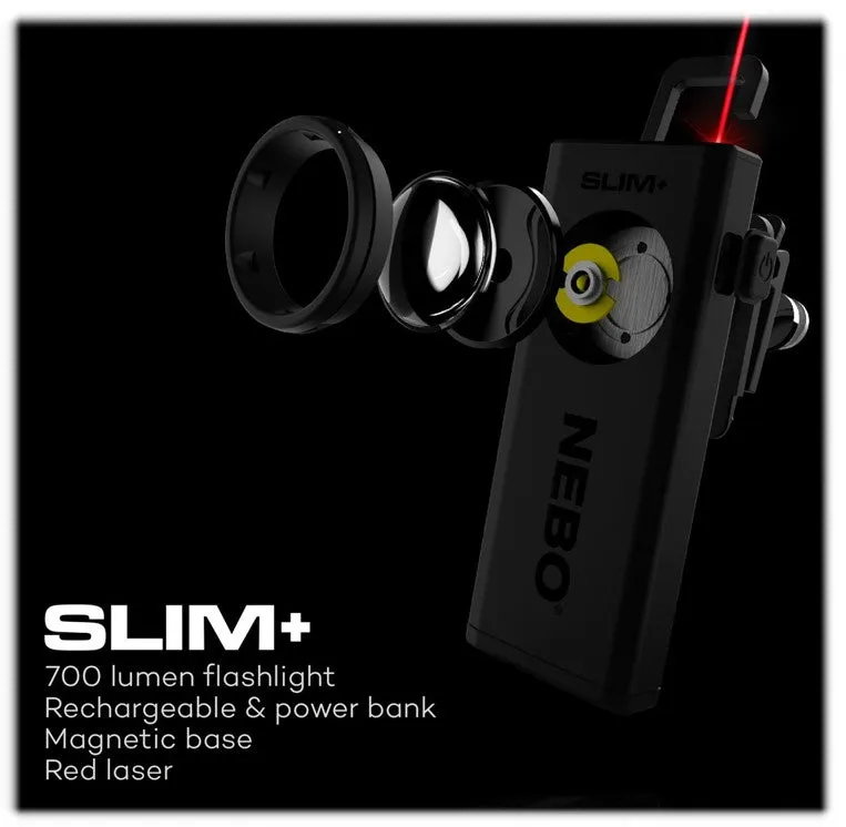 Nebo Slim  Pocket Light w/Laser Pointer & Power Bank